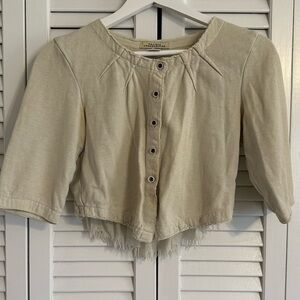 Vintage Prairie Underground crop cardigan